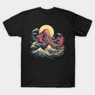 Hokusai Cthulhu T-Shirt